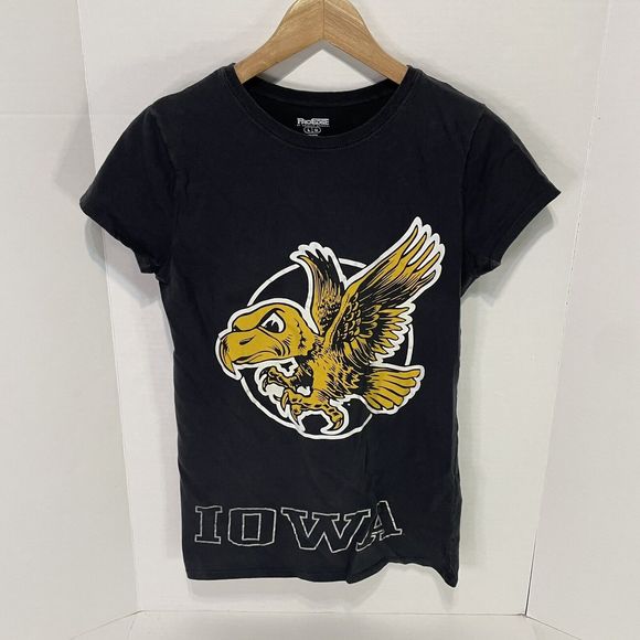 Iowa Hawkeyes Graphic Short Sleeve T-Shirt, Womens Large, Black, ProEdge - Picture 1 of 6